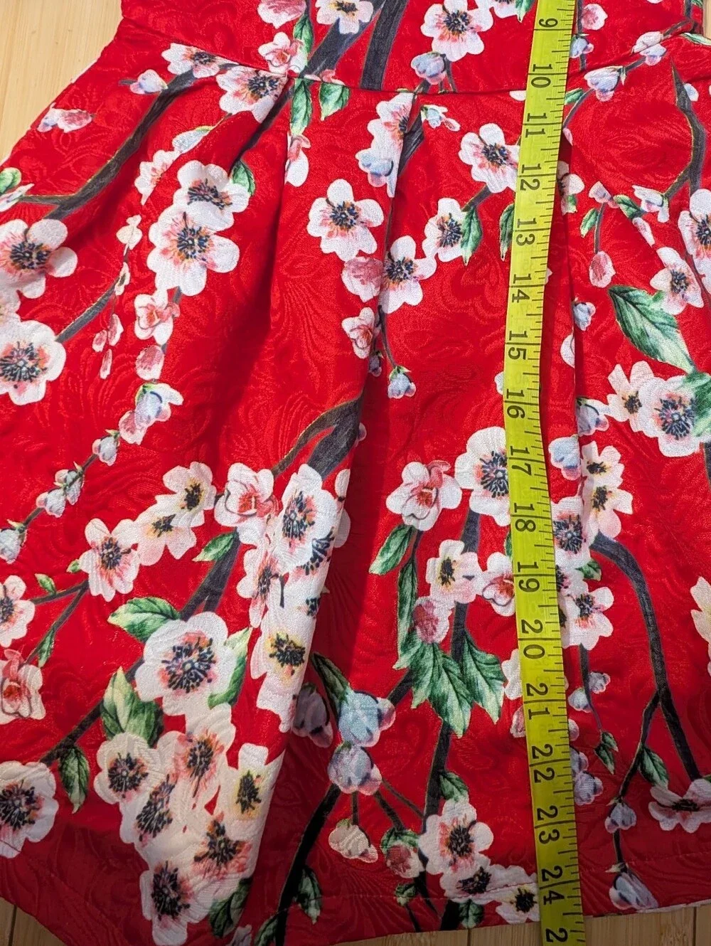 Ipuang Girls vibrant floral print classic A-Line knee length Holiday Dress Sz 4